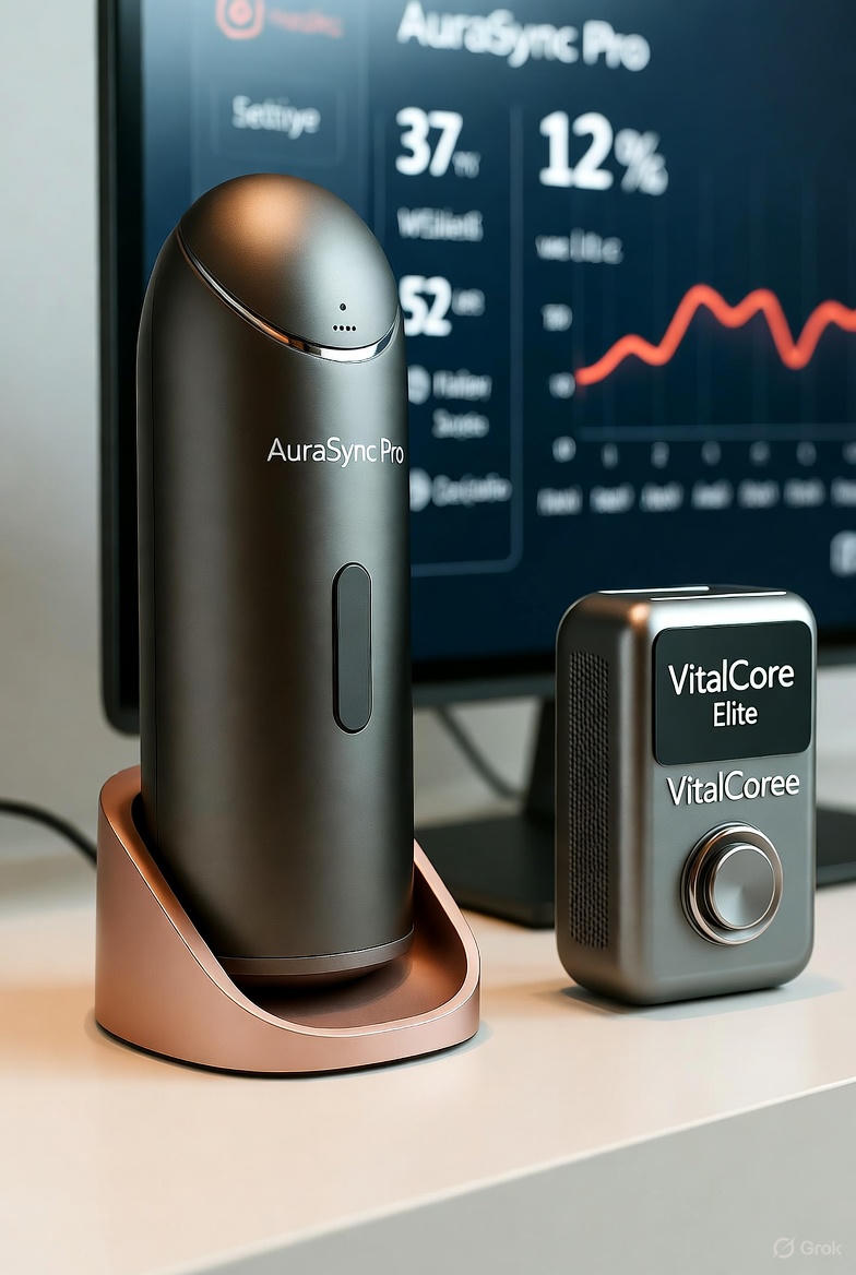 AuraSync Pro – Personalized Light & Sound Therapy Pod